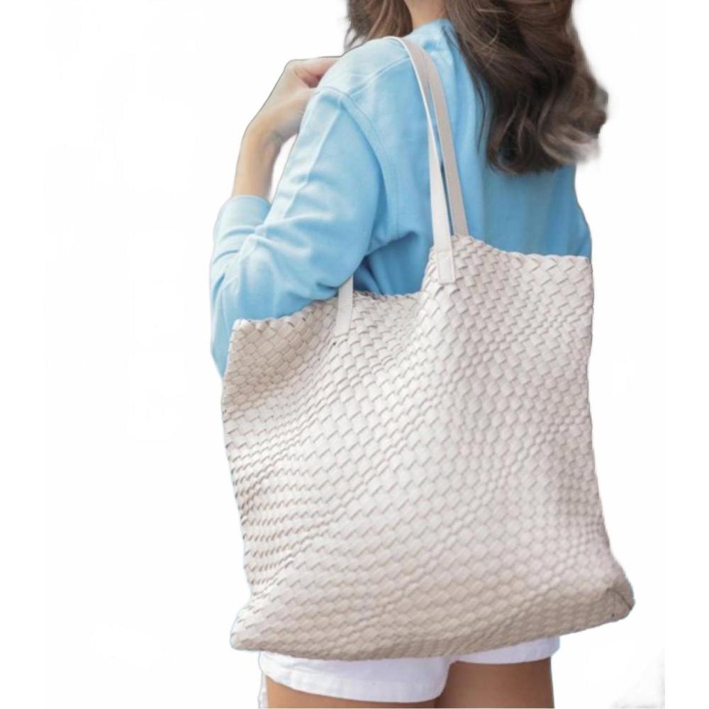 NEW SHIRALEAH blythe stone tote in beige
